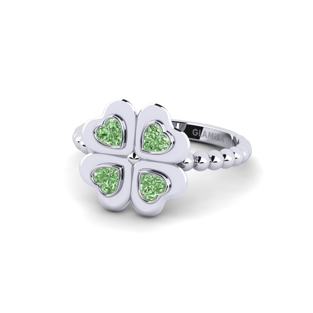 Diamante Verde Anillo Tickky