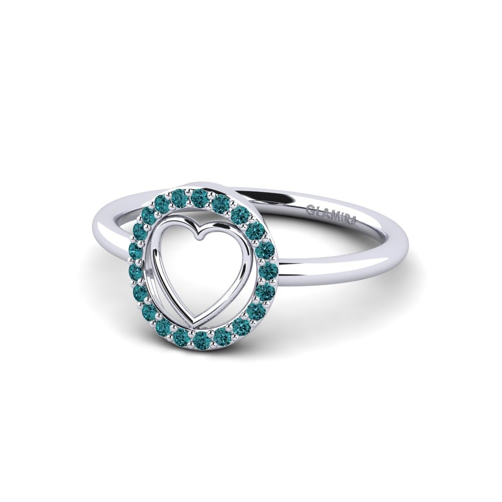 Diamante Azul Anillo Tinusalita