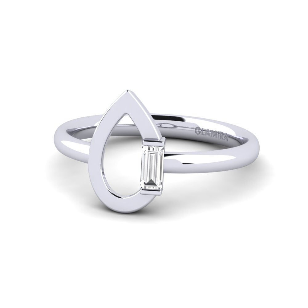White sapphire Engagement Ring Torment