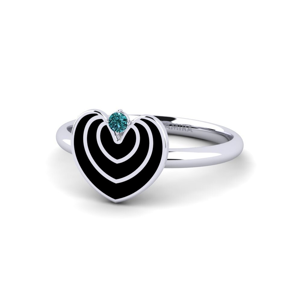 Diamante Azul Anillo Veras