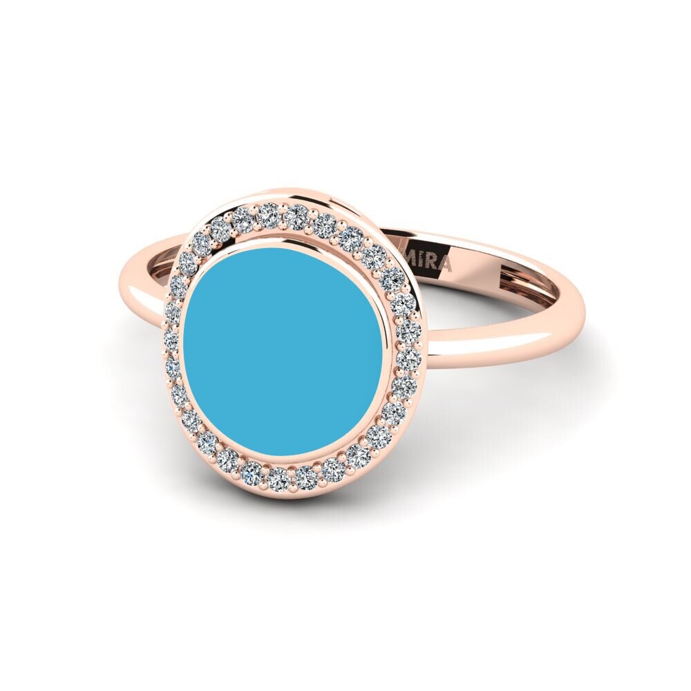 14ct Rose Gold Ring Waldglas