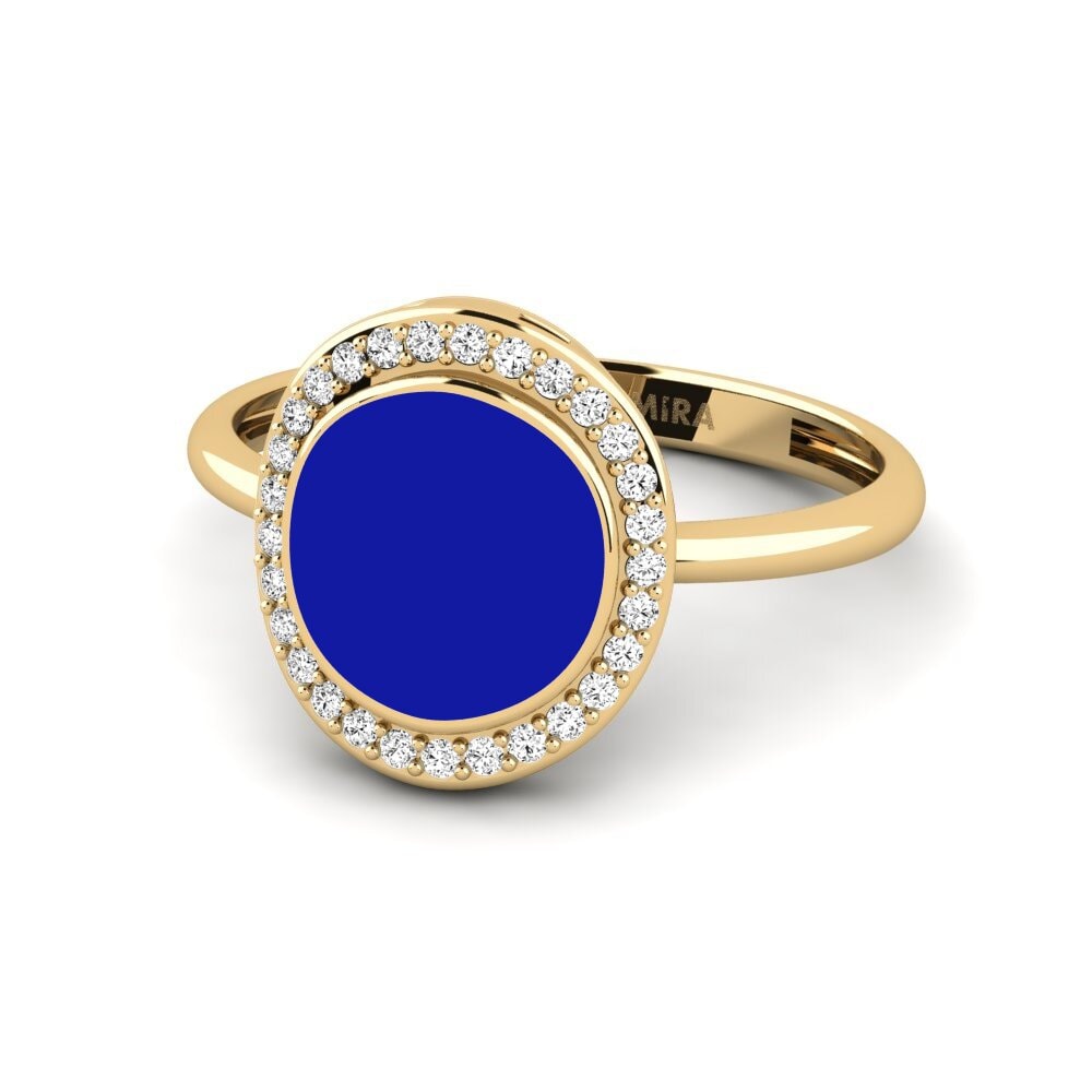 Moissanit Ring Waldglas
