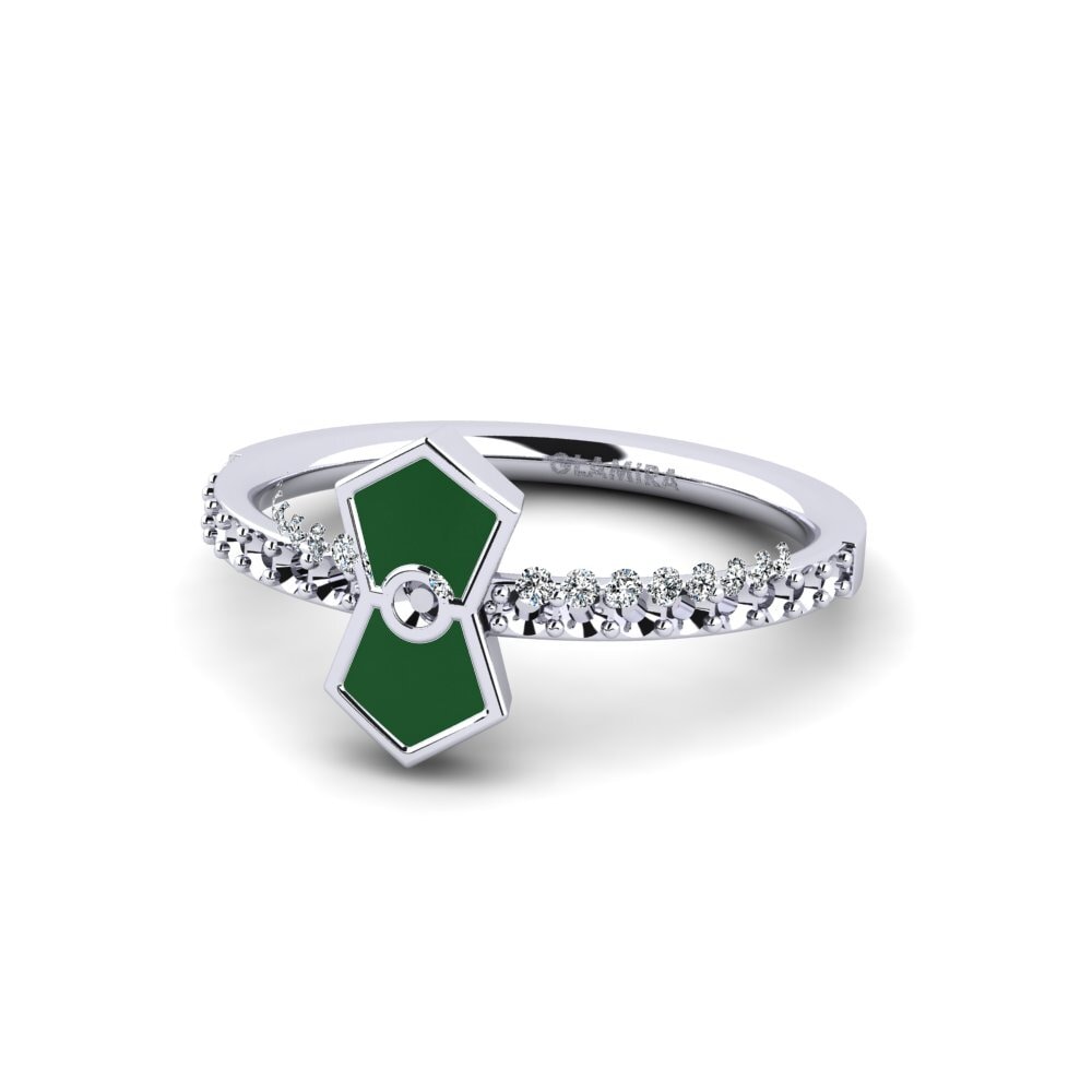 White Silver Ring Xentosa