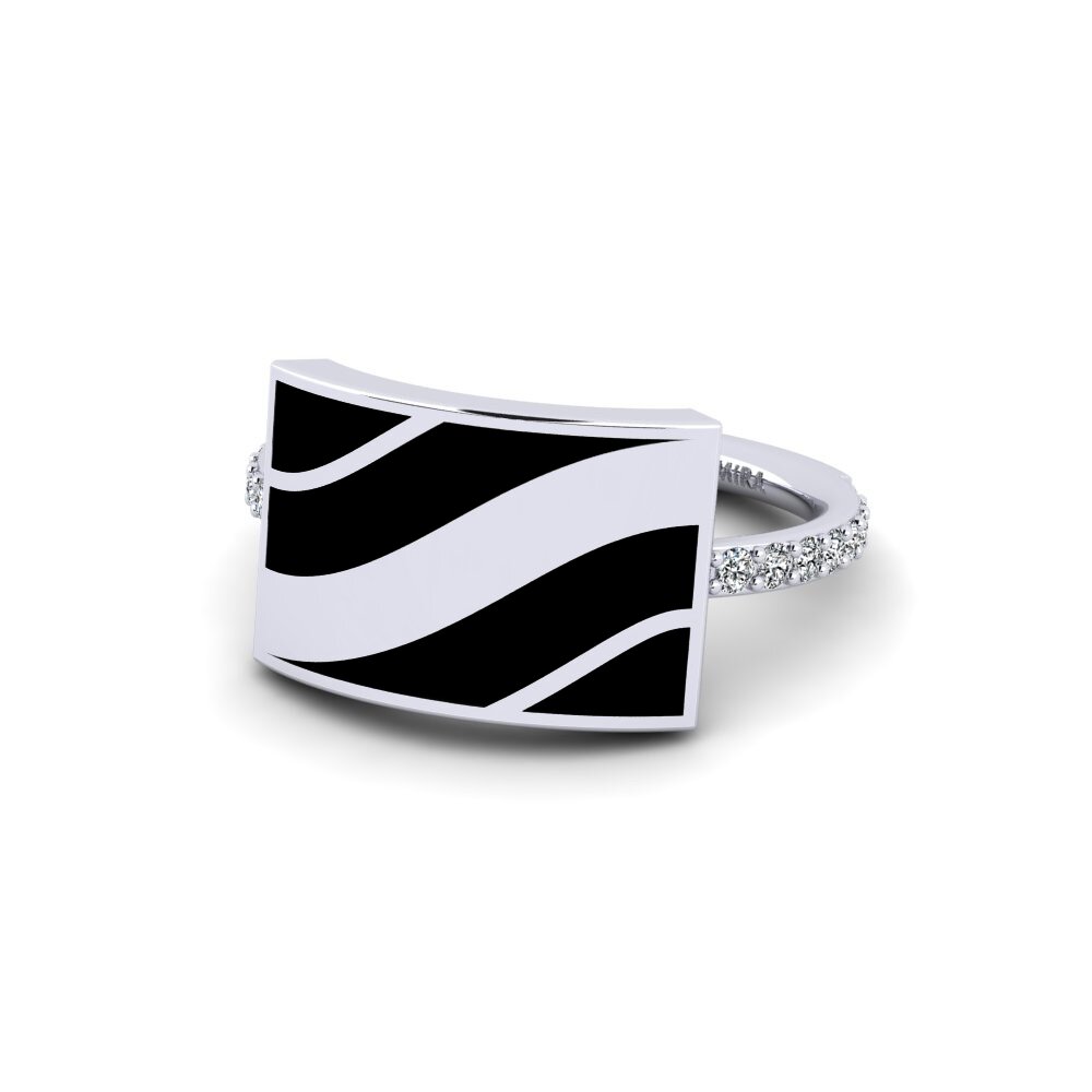 White Silver Ring Xertoma