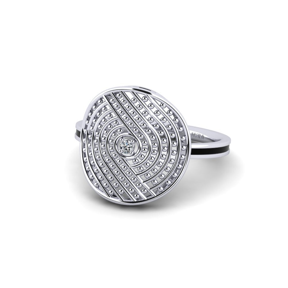 White Silver Ring Xertopla