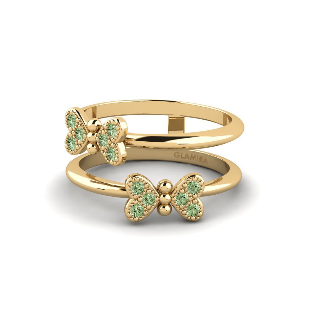 Diamante Verde Anillo Yelimnas