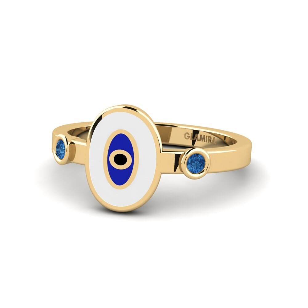 Dunkelblauer Zirkonia Ring Yerasyum