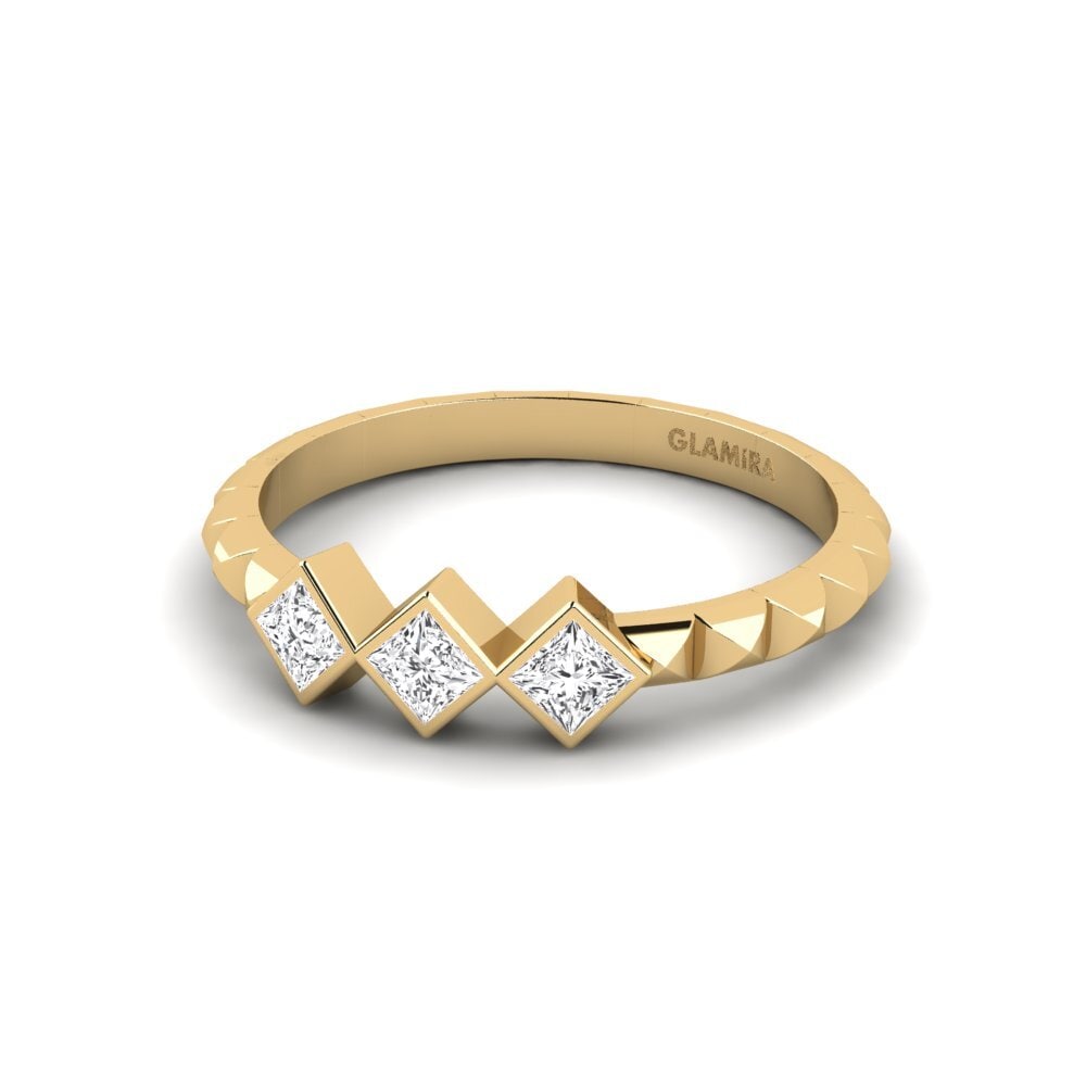 White sapphire Engagement Ring Yorebna