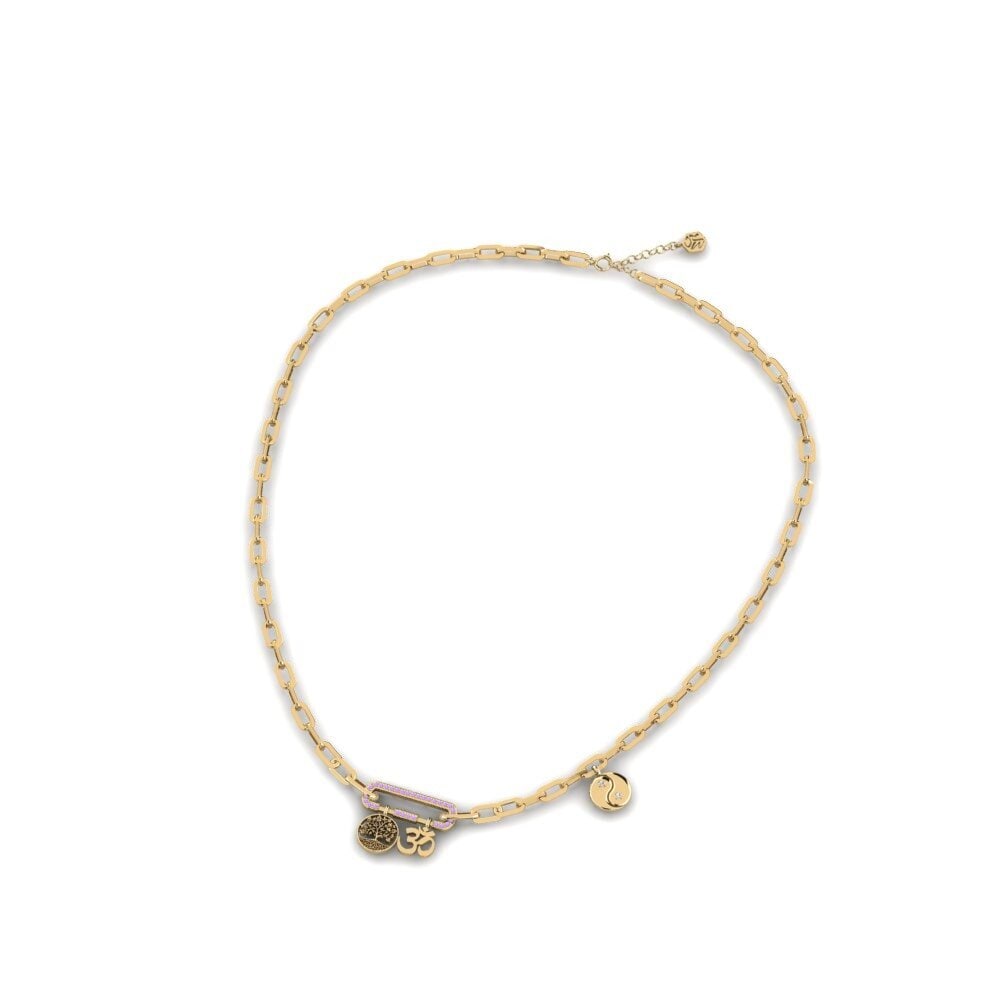 Amethyst Paperclip Necklace Adjumani