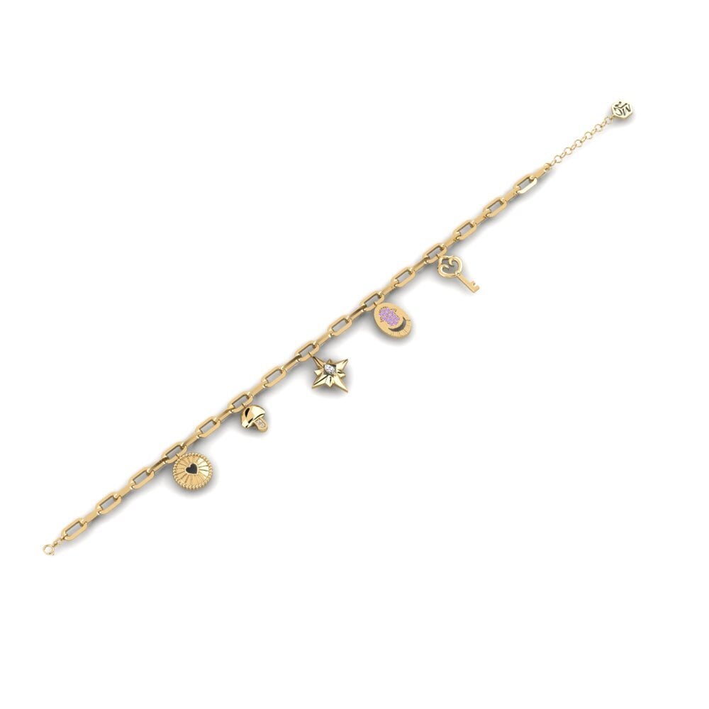 Amethyst Paperclip Bracelet Akrones