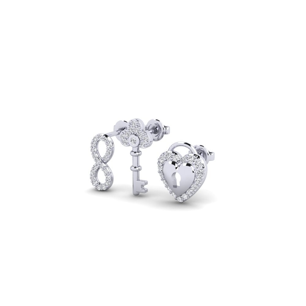 Paladio Diamante Pendiente de mujer Amicitia - SET