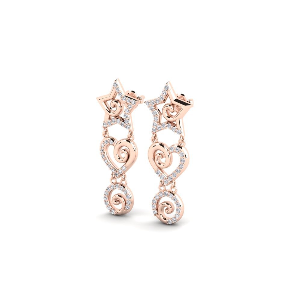 14ct Rose Gold Women's Earring Berterima