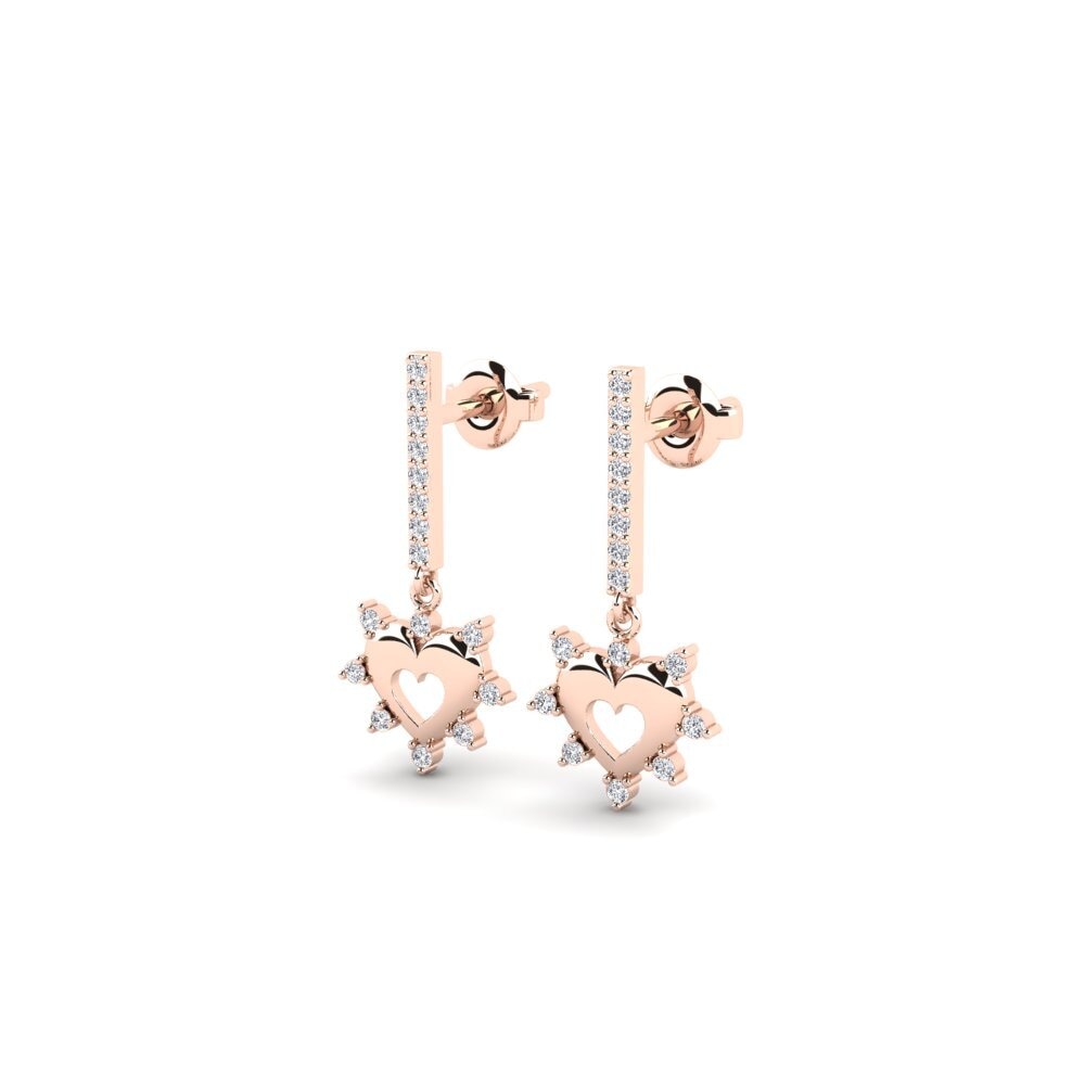 14ct Rose Gold Women's Earring Bulnes