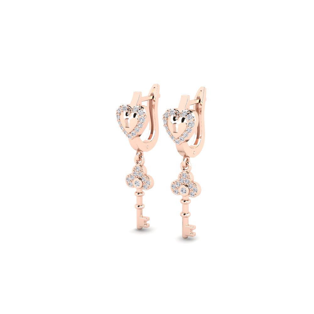 14ct Rose Gold Women's Earring Chueog