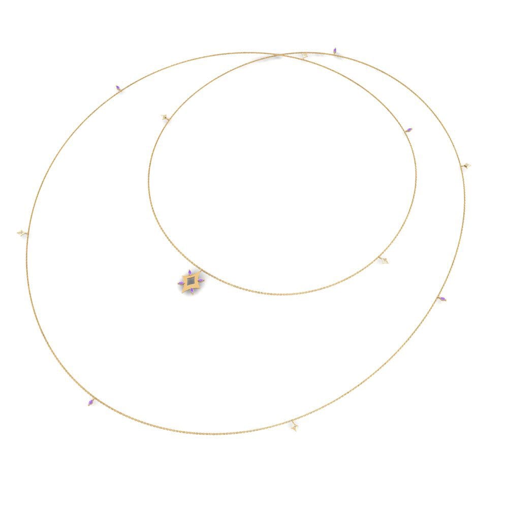 Amethyst Women's Necklace Culenar