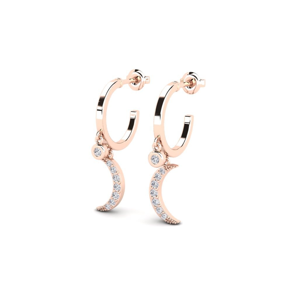 14ct Rose Gold Women's Earring Dekuji