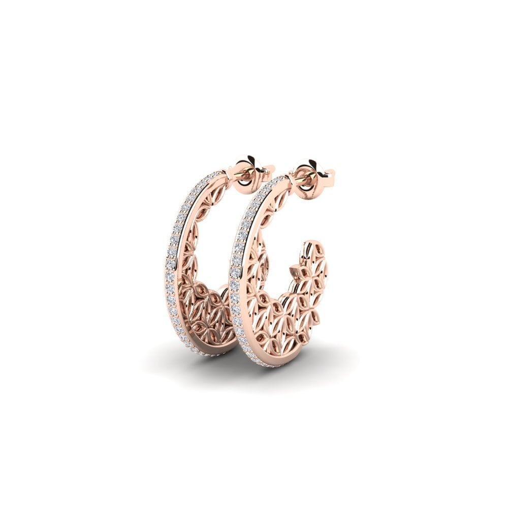 14ct Rose Gold Women's Earring Devonia