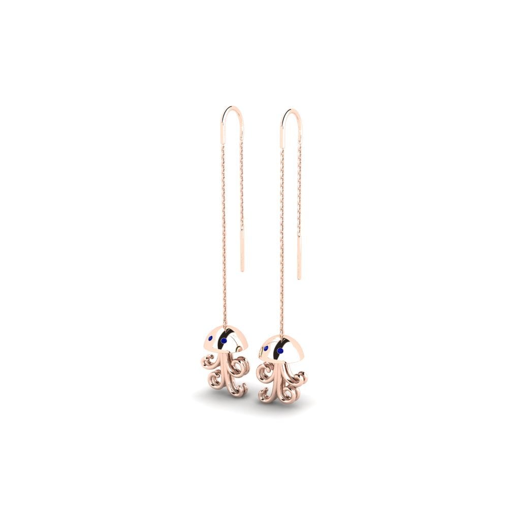 14ct Rose Gold Women's Earring Draugyste - B
