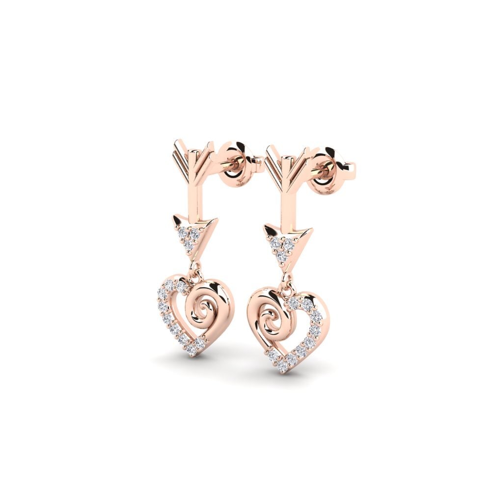 14ct Rose Gold Women's Earring Erfolg