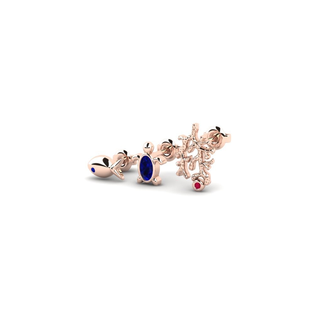 14ct Rose Gold Women's Earring Exitosa - SET