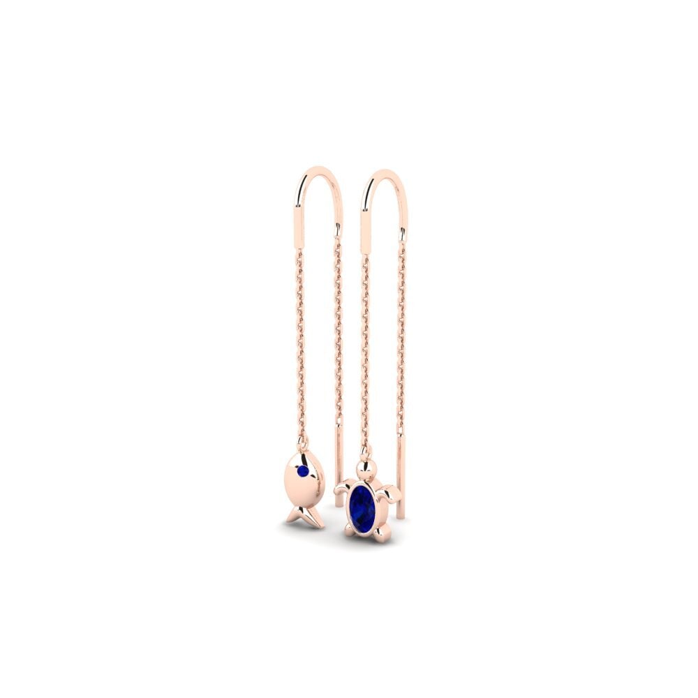 14ct Rose Gold Women's Earring Fremgang