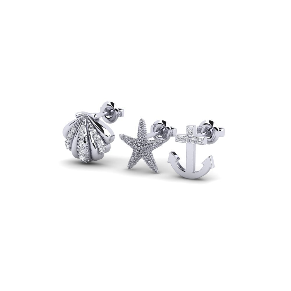 Paladio Diamante Pendiente de mujer Midtaphab - SET