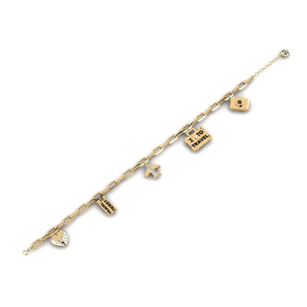 Smoky Quartz Paperclip Bracelet Ngijabule