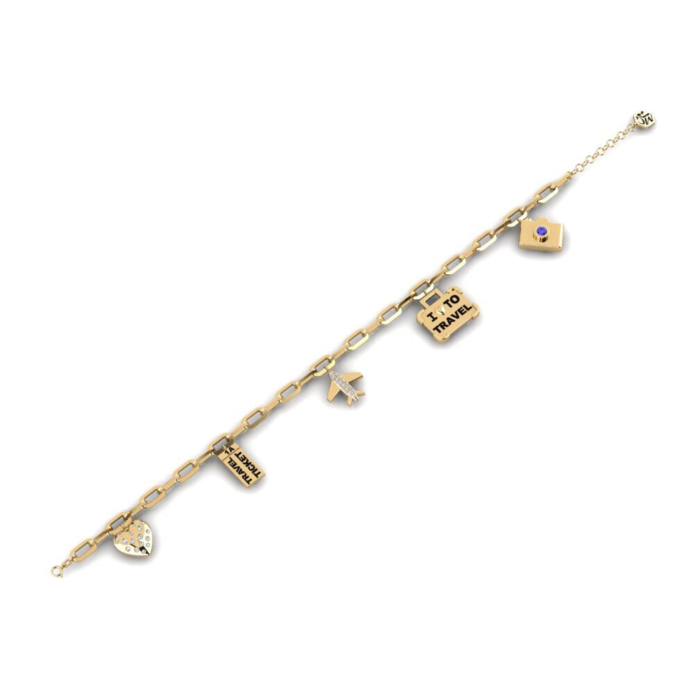 Tanzanita Pulsera con clip Ngijabule