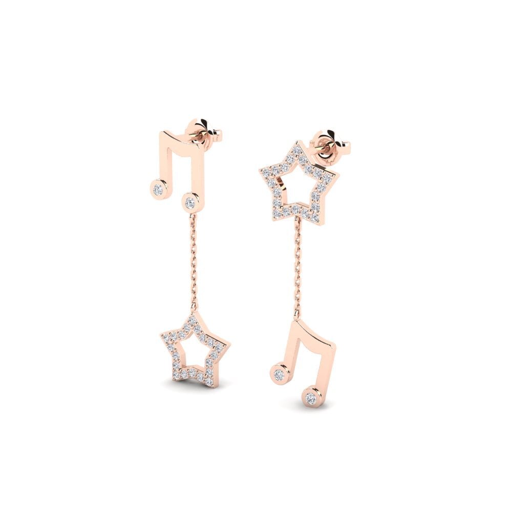 14ct Rose Gold Women's Earring Prijatelstvo