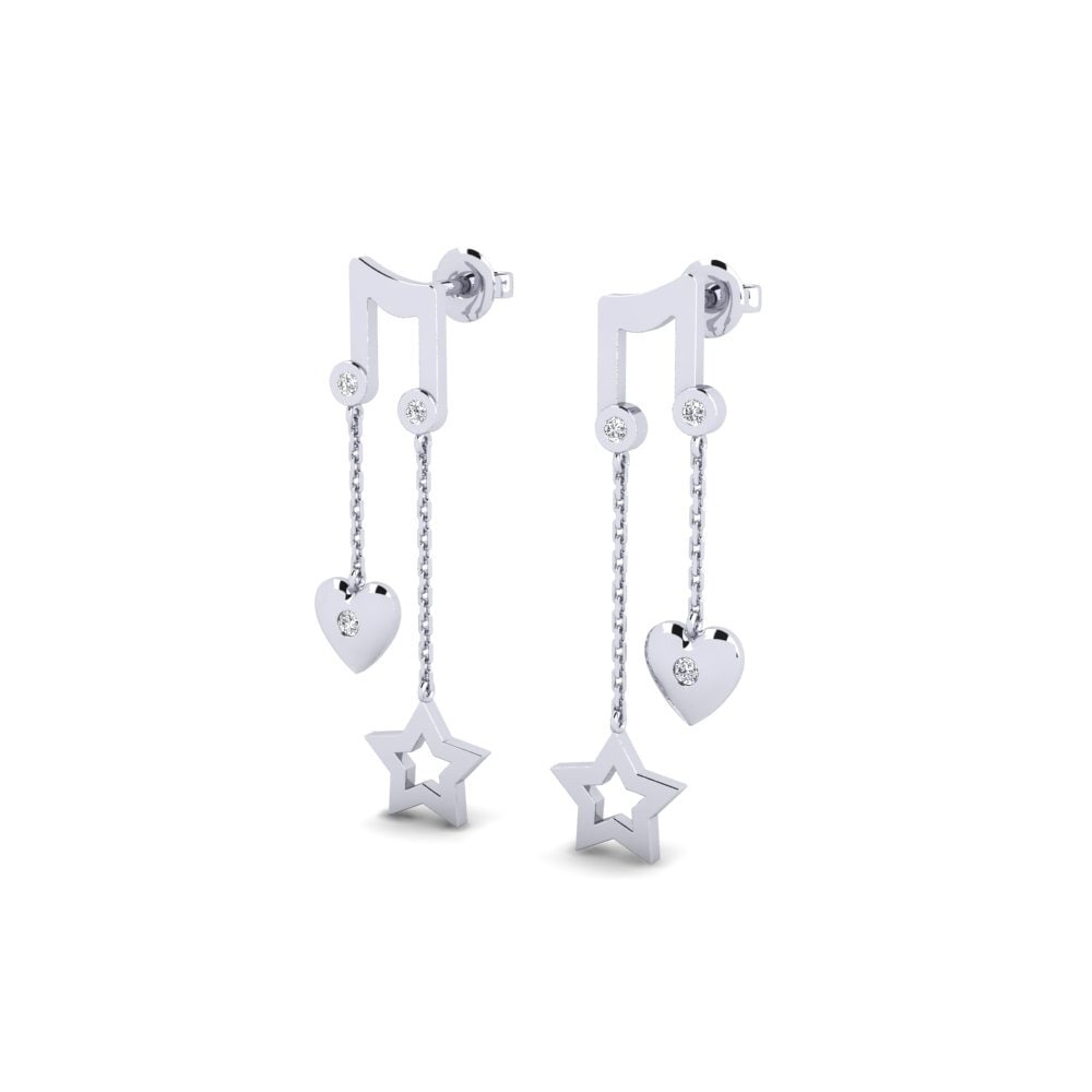 Paladio Diamante Pendiente de mujer Shayen