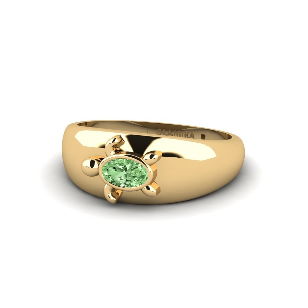 Diamante Verde Anillo Triumf