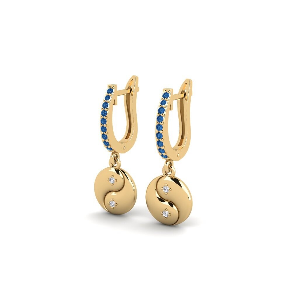 sapphire-zirconia Women's ต่างหู Lusaka