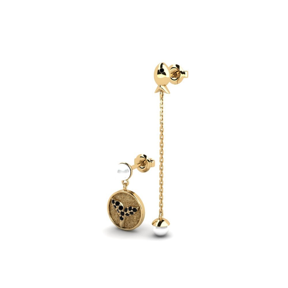 Ônix Negro Brincos Feminino Menestys - SET