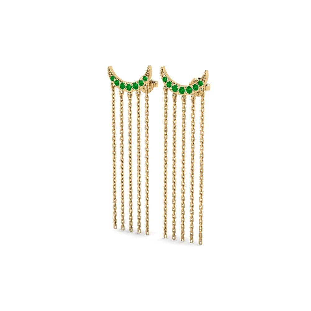 Emerald Women's Earring Opnaelse