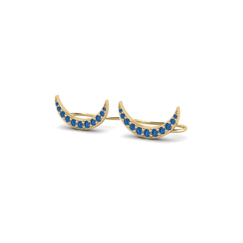 Zircônia azul escuro Brincos Feminino Pagalba