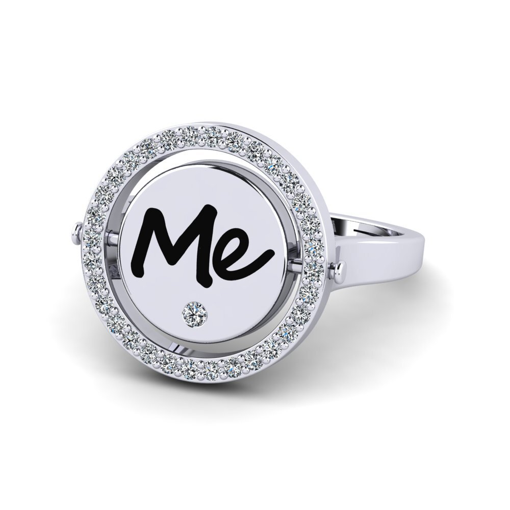 Palladium 950 Zirkonia Ring Segredos