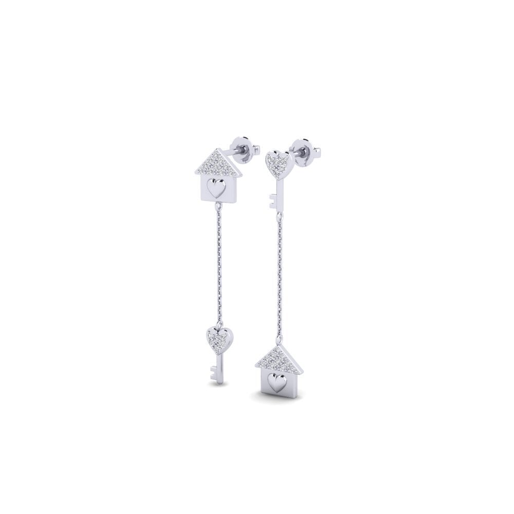 950 Palladium Women's Earring Slagen