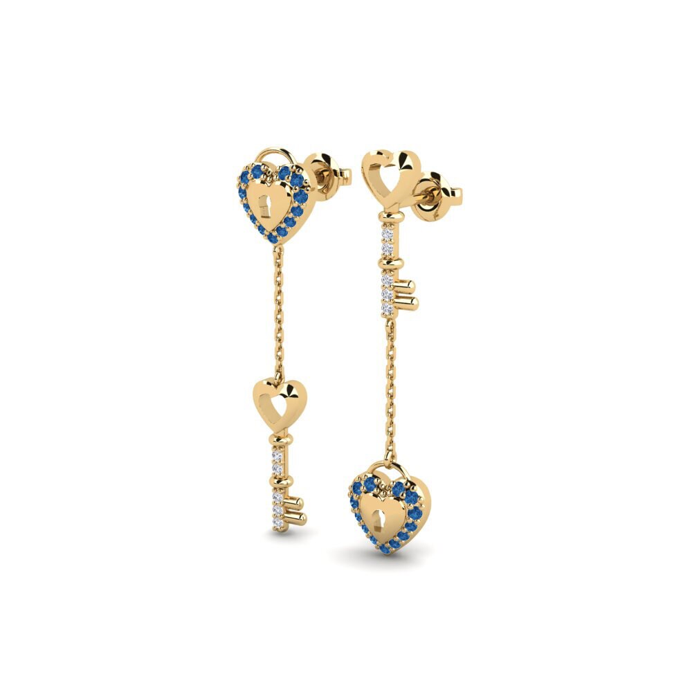 sapphire-zirconia Women's ต่างหู Sounrdam