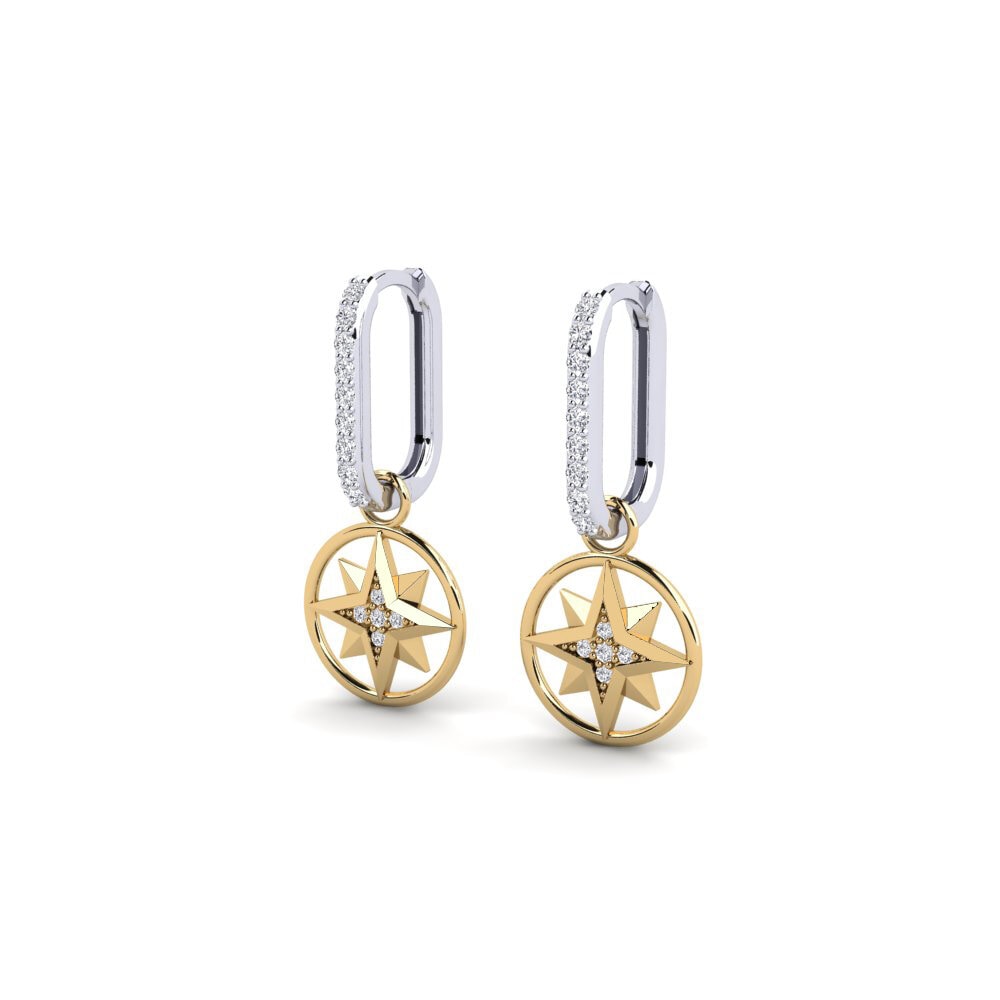 Weiß & Gelbgold 585 Damen ohrring Taos