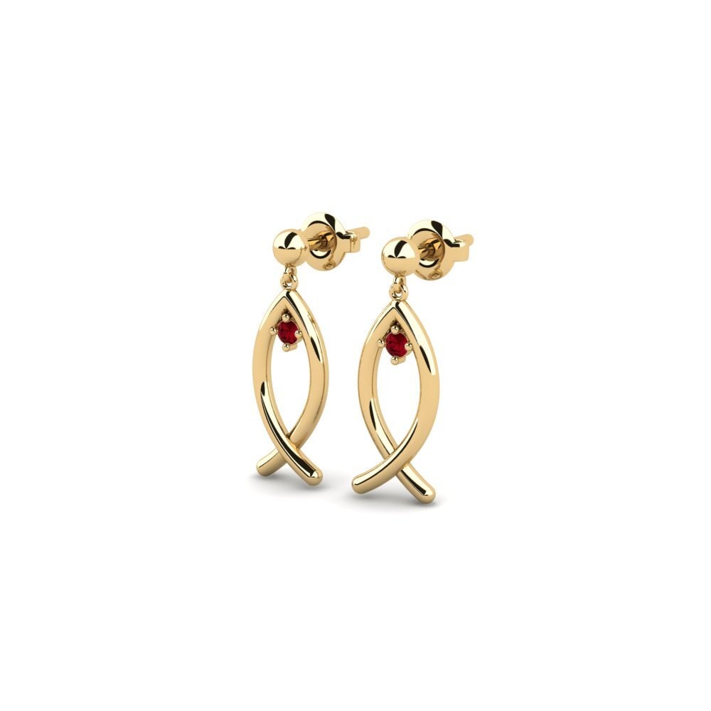 ruby-zirconia Women's ต่างหู Uruk - A