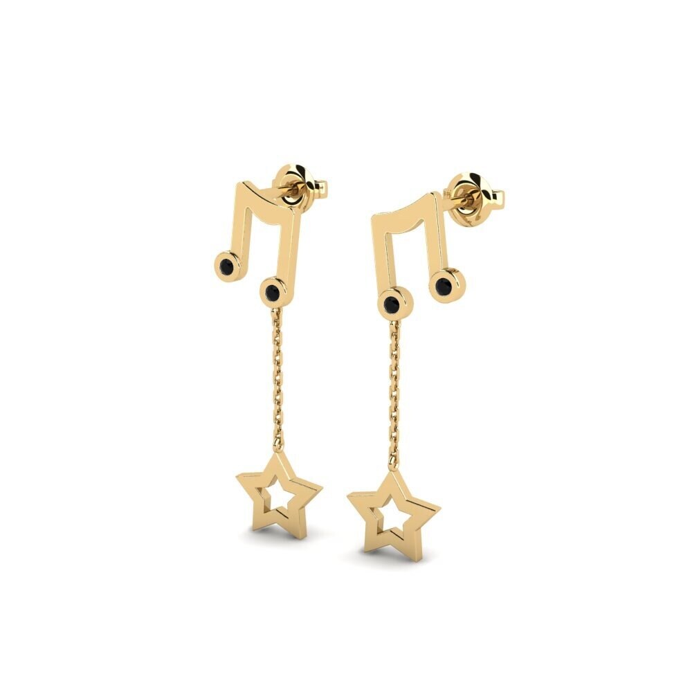 Black Diamond Women's Earring Yuyariy