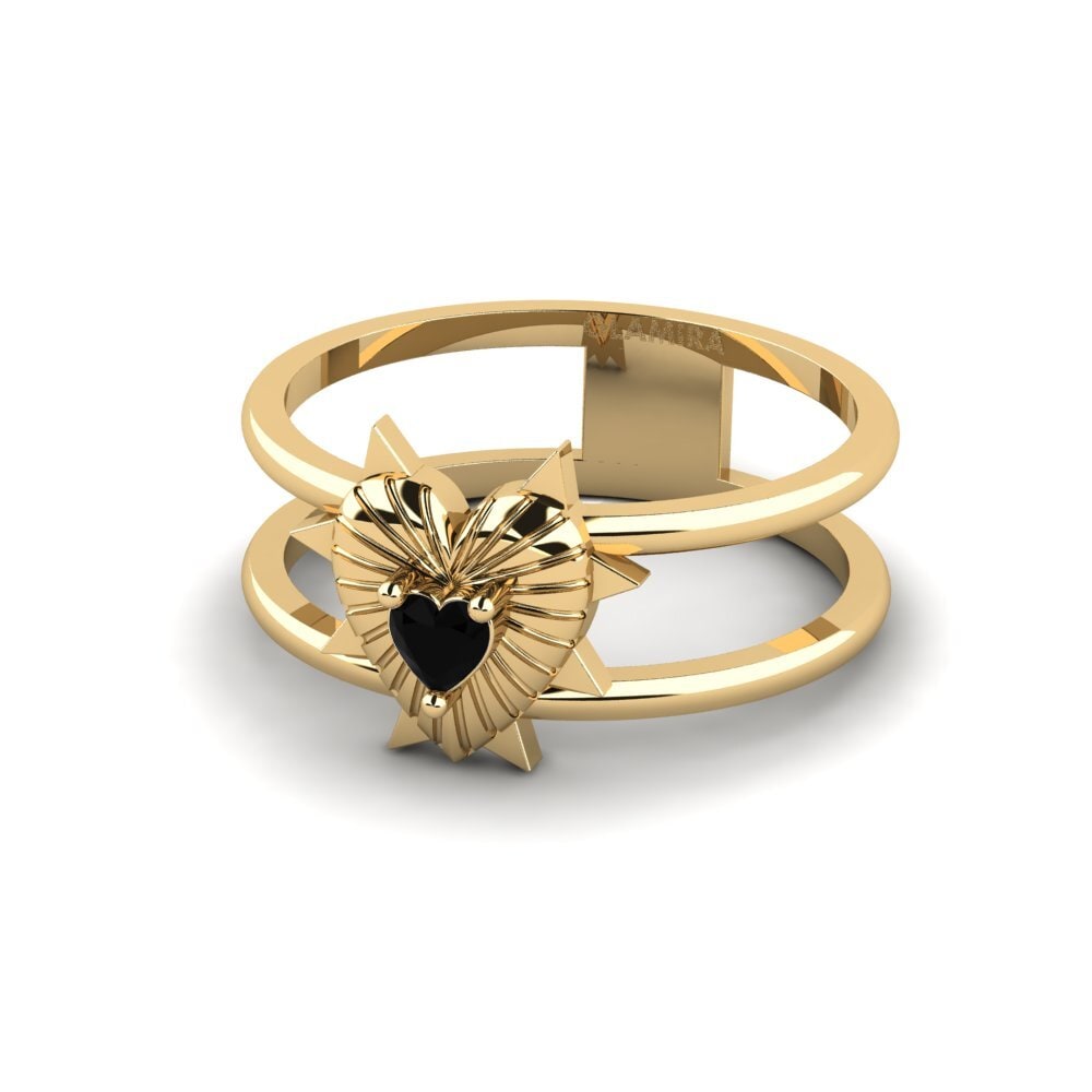 Zafiro negro Anillo Fentice