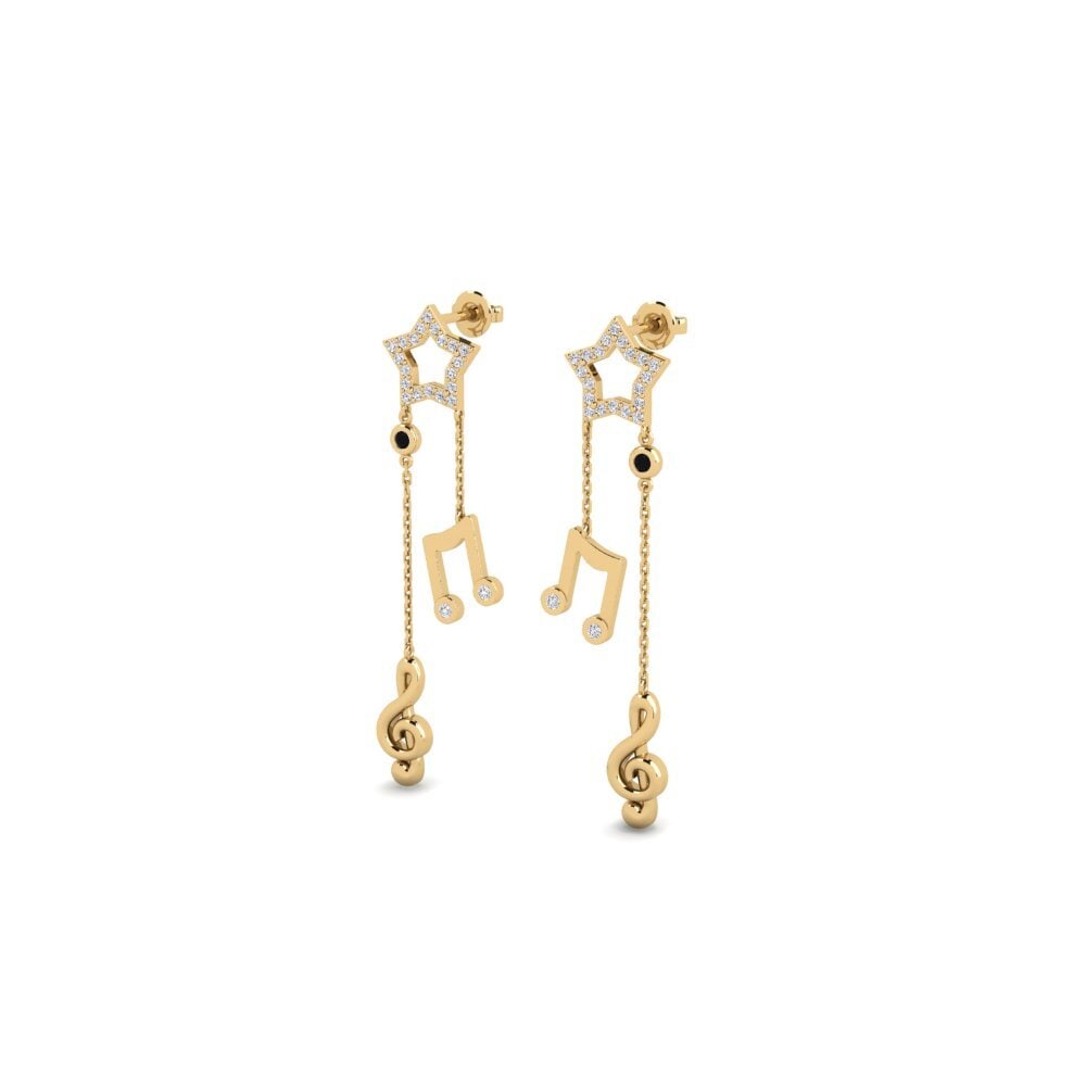 Black Diamond Women's Earring Geheue
