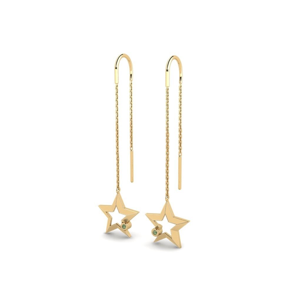 Diamante Verde Pendiente de mujer Hirili - A
