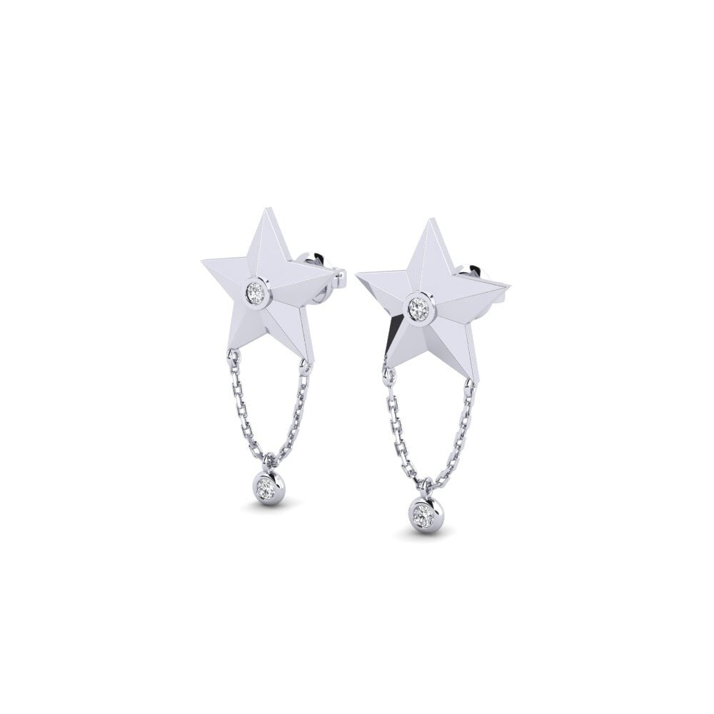 950 Palladium Women's Earring Hirili - B