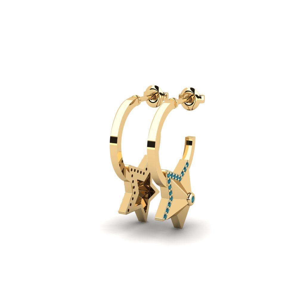 Blue Diamond Women's Earring Hriatrengna