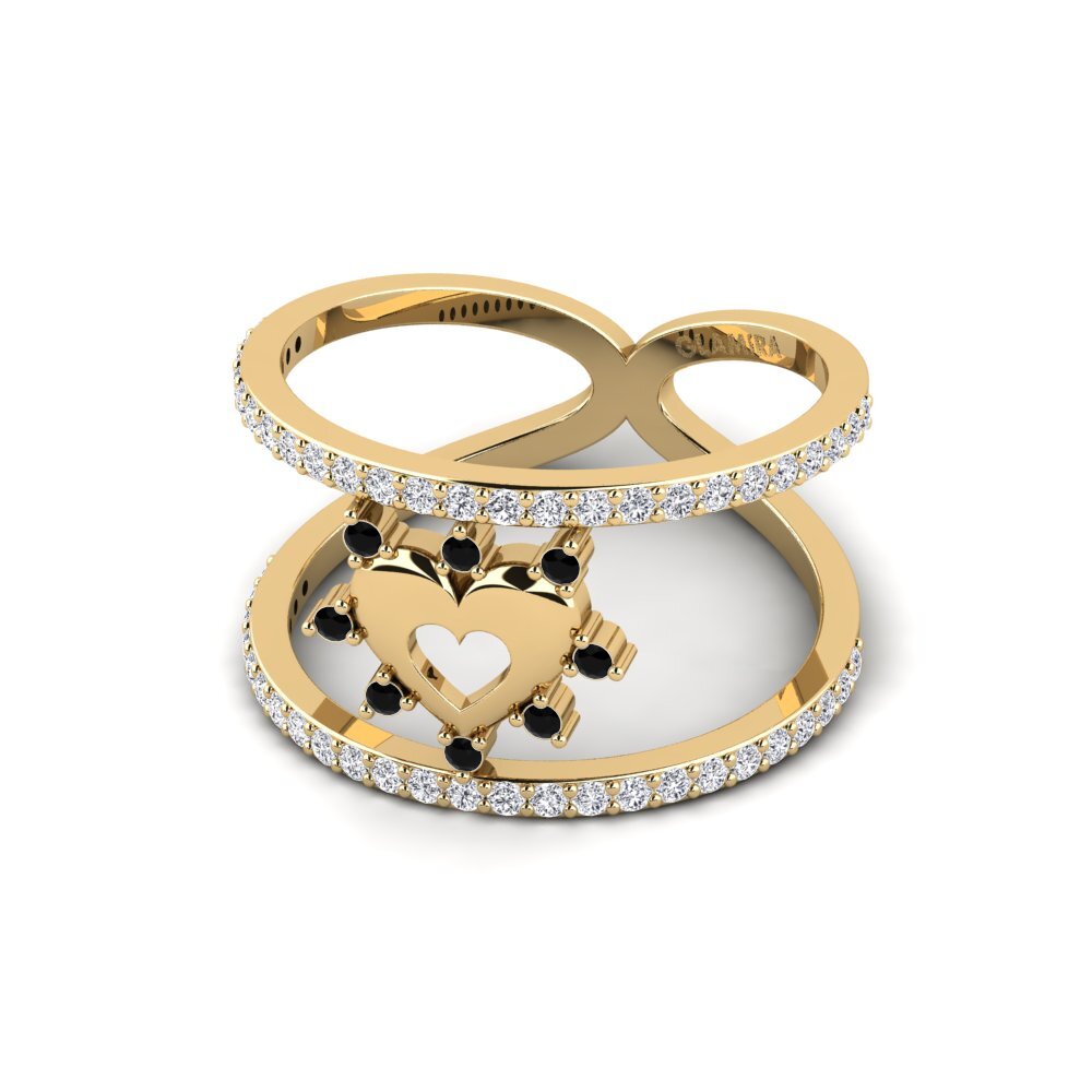 Zafiro negro Anillo Joensuu