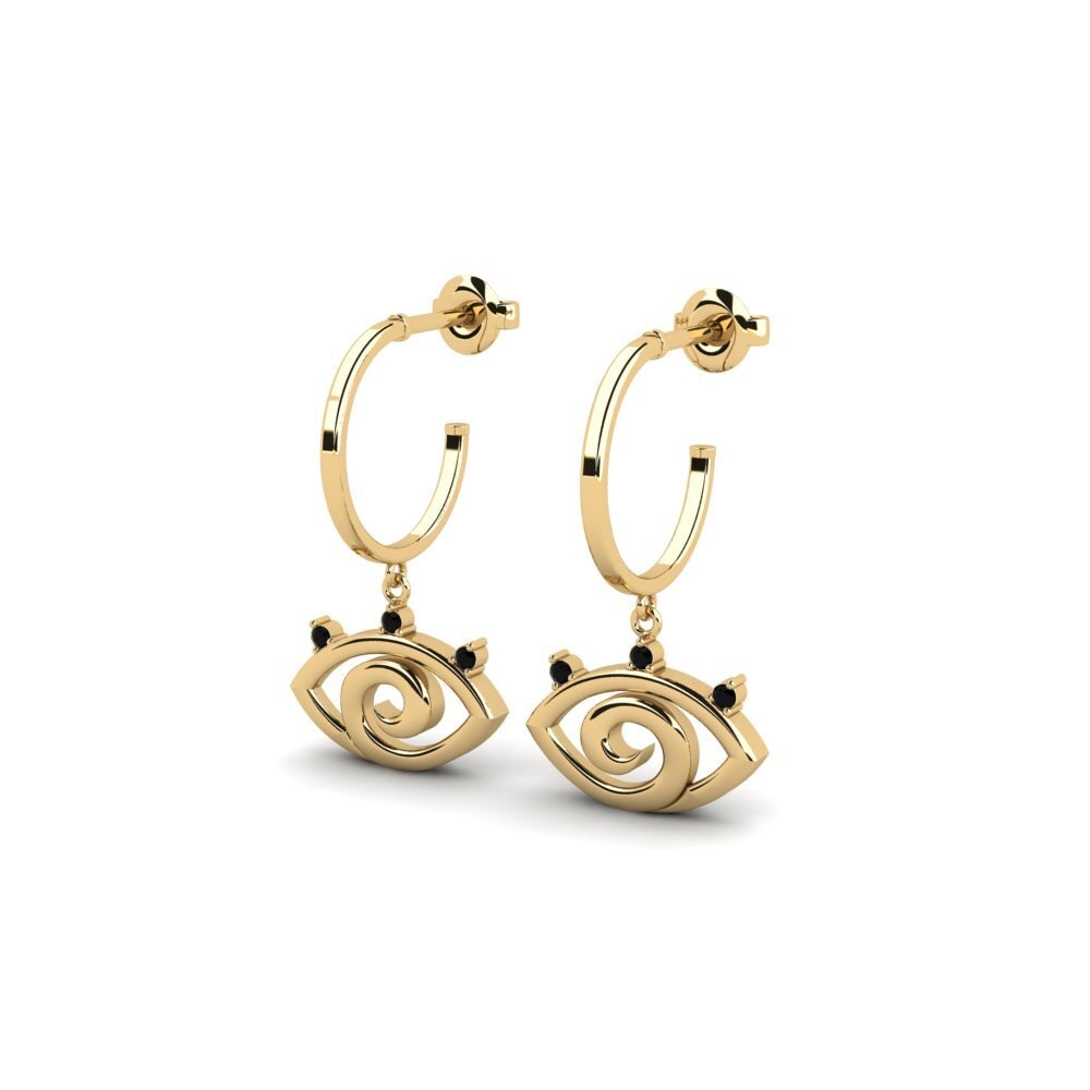 Black Diamond Women's Earring Kongsuinger