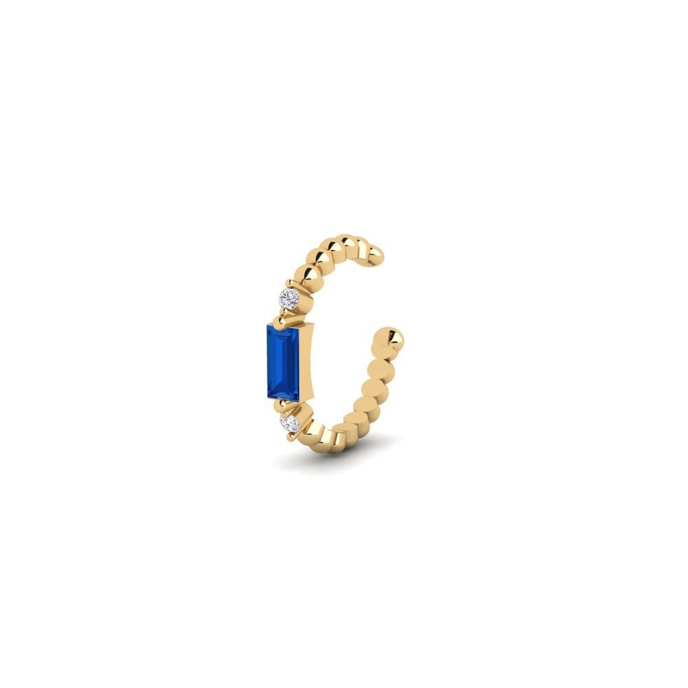 Zircone Bleu Foncé Boucle d'oreille femme Lohja - A