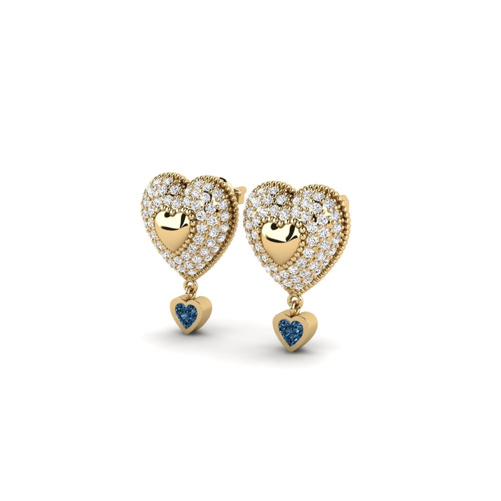 Blue Diamond Women's Earring Mansa